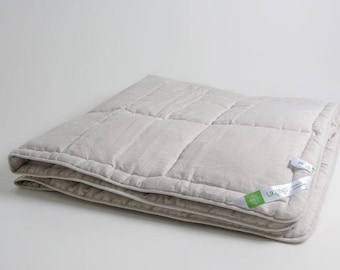 Organic Hemp Blanket: King Size Throw, Soft Washable Comforter