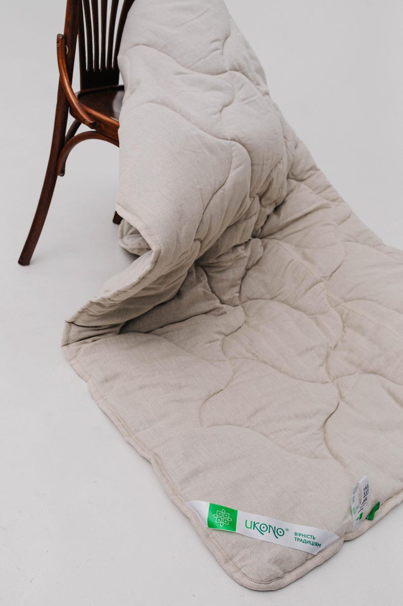 Organic Hemp Blanket King Size Hemp Comforter Weighted Blanket Natural Duvet Insert Sustainable Home