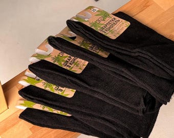 Black Hemp Socks | Hemp Fabric Socks | Eco Friendly Socks | Green Living | Vegan Socks for Men