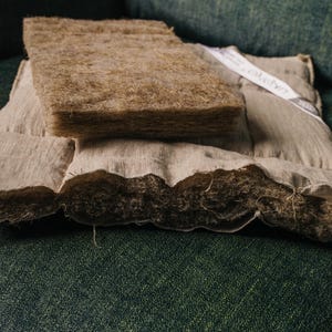 Hemp Fiber Eco Filling Natural Hemp Fabric Nonwoven Fiber Organic Insert Comforter Filler Spinning Fiber House & Sound Insulation