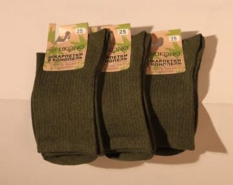 Men's High Hemp Socks, Natural Fiber Socks, Eco Friendly Hemp Socks, Men's Organic Socks, Best Dad Gift