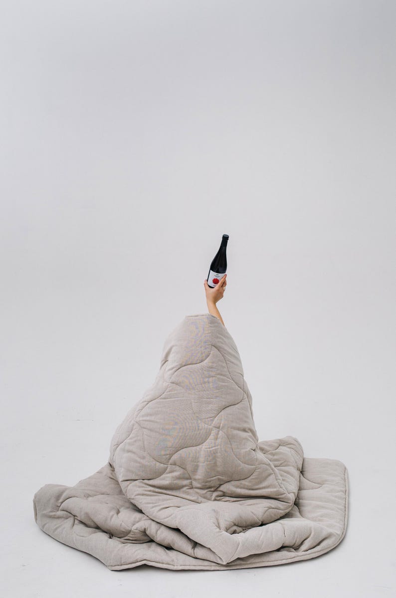 Organic Hemp Blanket King Size Hemp Comforter Weighted Blanket Natural Duvet Insert Sustainable Home