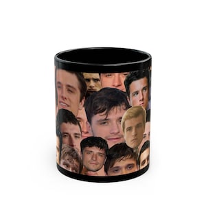 Josh Hutcherson Black Mug (11oz, 15oz), Josh Hutcherson photo collage Mug