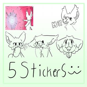 5er Pack pelzige Sticker Basen | 2er Pack
