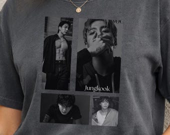 Jungkook T-Shirt, Kpop Jungkook Graphic Tee, BTS Fan Gift, Jungkook Concert Merch, ARMY Aesthetic Apparel, BTS Tee, Unisex Korean Pop Shirt