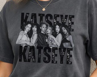 Katseye Kpop Chaos Shirt, Kpop Fan Tee, Vintage 90s Style Graphic T-Shirt, Music Lover Outfit, Unisex Retro Streetwear