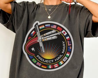 Project Hail Mary Shirt, Ryland Grace Tee, Space Astronaut Graphic Tee, SciFi Book Lover Gift, Unisex Reader Shirt