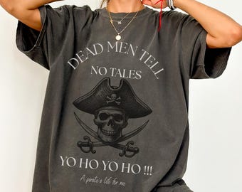 Retro Disney Movie Shirt, Dead Men Tell No Tales Shirt, Pirates of the Caribbean Tee, 90s Vintage Pirate Shirt, Unisex Shirt, Gift for Her