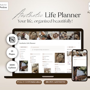 2026 Lebensplaner Notion Template | All-in-One Dashboard (Digital)