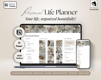 Personal Life Planner | Notion Template