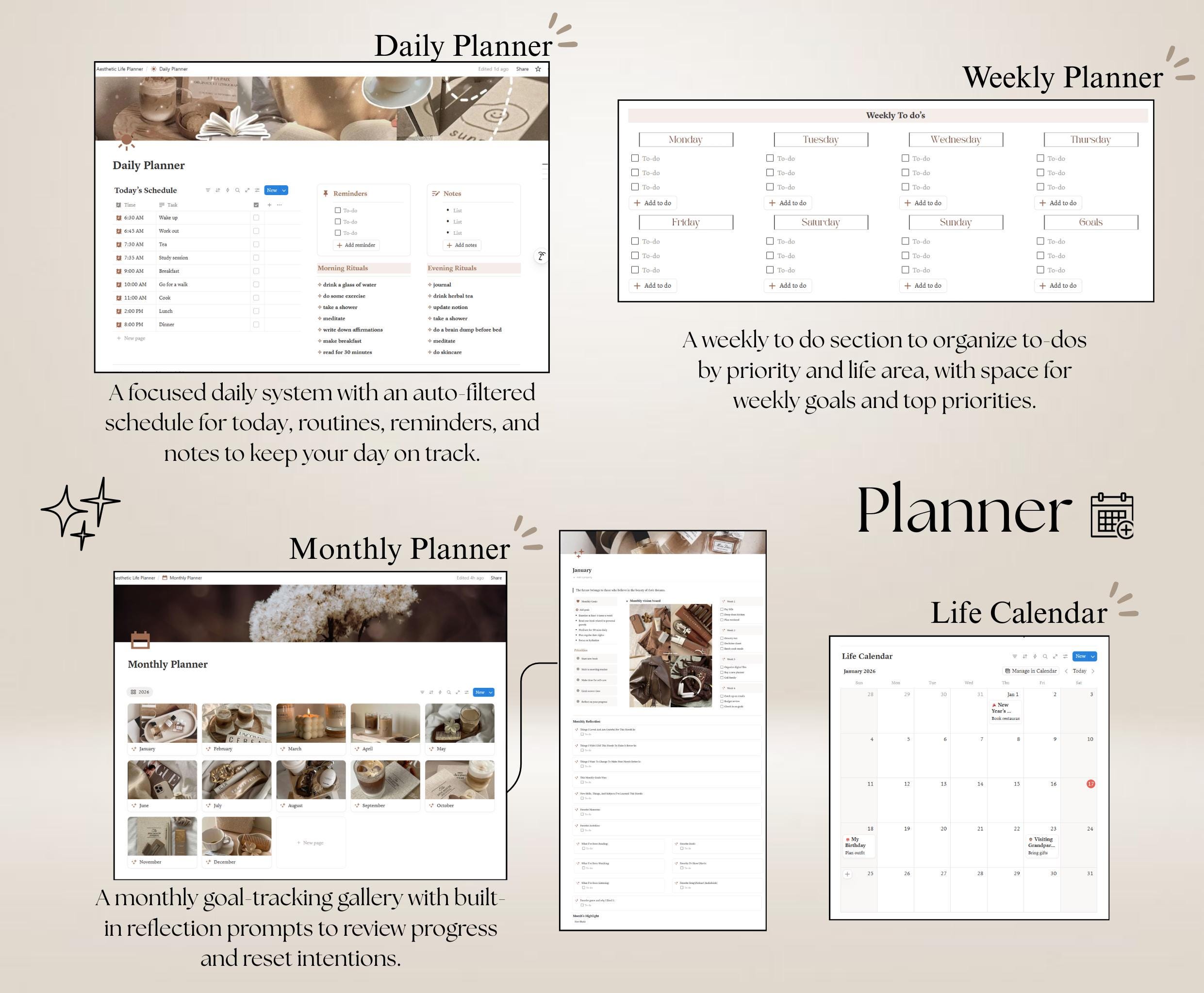 Buy 2026 Life Planner Notion Template | All-in-one Dashboard (digital ...