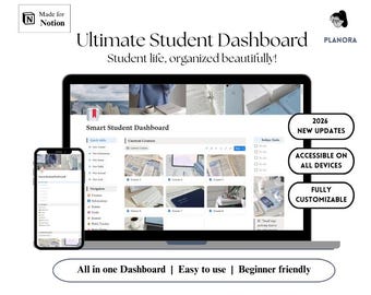 Smart Student Dashboard - Notion Template
