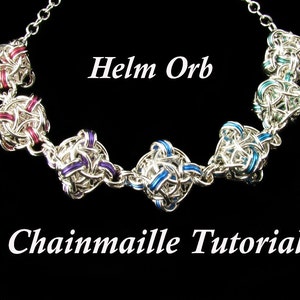 Chainmaille Tutorial for Helm Orb PDF Instructions Only