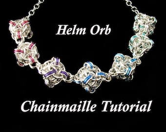 Chainmaille Tutorial for Helm Orb PDF Instructions Only