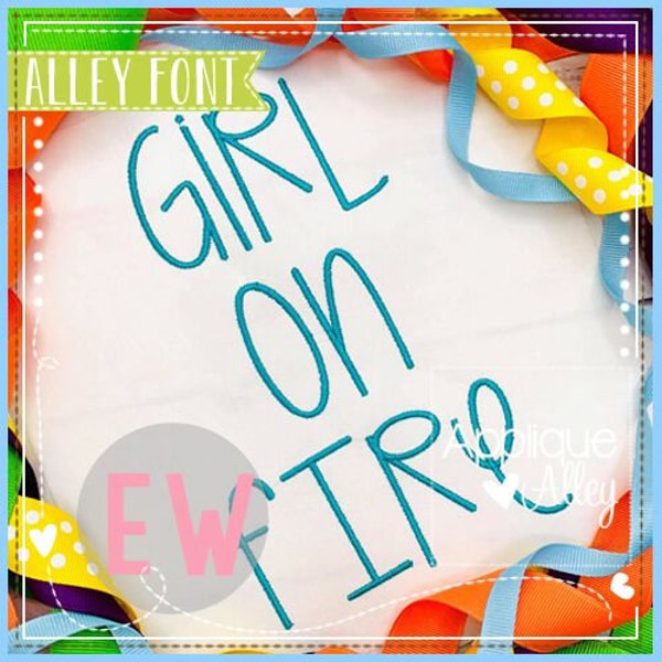 Girl on Fire Font - AAEW
