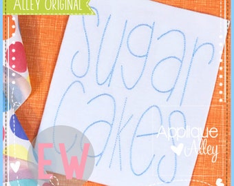 Sugar Cakes Font - Sketch - Quick Stitch - Embroidery Digital Design for Boys and Girls