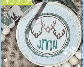 Ornament Geweih Trio - Digitale Applikation/Stickerei Design - SKUAAEH7656