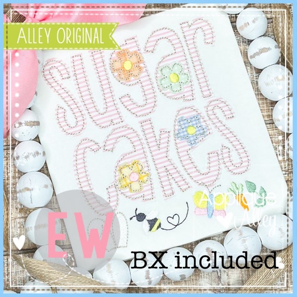 Sugar Cakes Spring Applique Font - AAEW