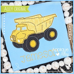 Vintage Heavy Duty Dumptruck - Digital Embroidery Design - to use with embroidery machine - SKU AAEH