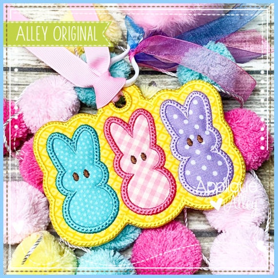 Peeping Bunny Bag Tag for Easter Basket in the Hoop - Etsy