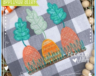 Zig Zag Carrot Patch - Quick Stitch - Embroidery Digital Design for Boys and Girls - SKU 7958AAEH