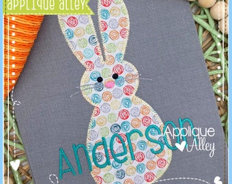 Zig Zag Delicate Bunny - Quick Stitch - Embroidery Digital Design for Boys and Girls - SKU 7969AAEH