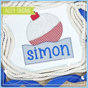 Blanket Bobbing Fishing Bobber Embroidery Design - Digital Design for use with Embroidery Machine