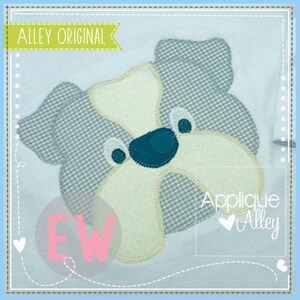 ZZ Bulldog Face AAEW pour la broderie Digital Design - Quick Stitch