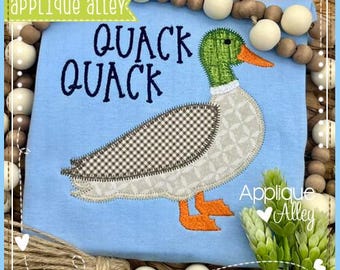 Zig Zag Standing Mallard - Digital Design for use with Embroidery Machine - 8526AAEH