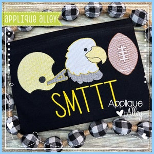 Sketchy Eagle Football Trio - Digital Files for Applique and Embroidery Machines with Instant Download - SKU AAEH