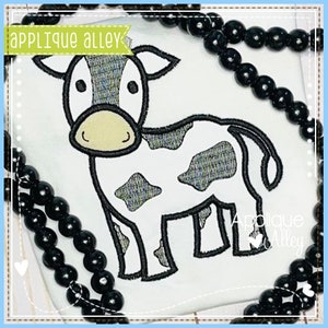 Satin Curious Cow - Diseño digital para usar con máquina de bordar - SKUAAEH