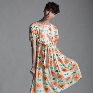 90s Babydoll Sunflower Dress - Etsy