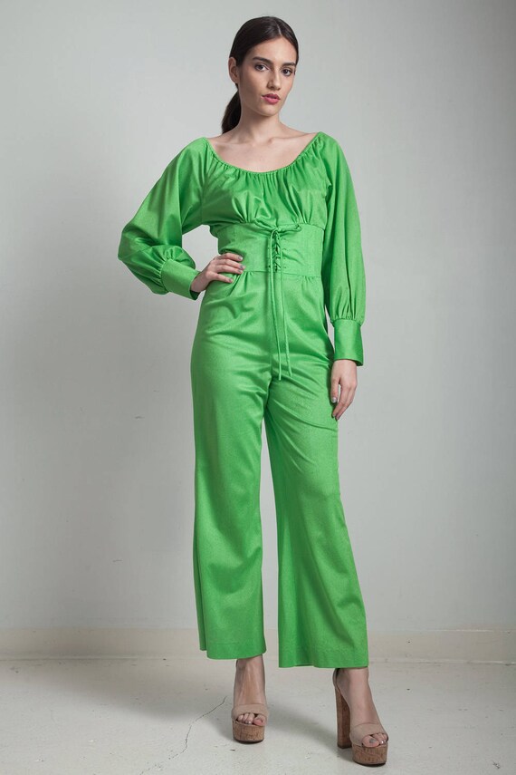 lime green lace jumpsuit