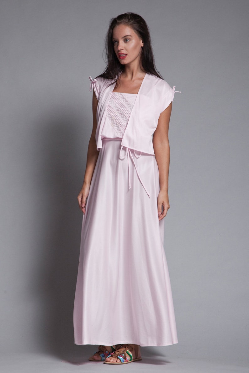 Knit Slit Tank Dress and Bolero Set