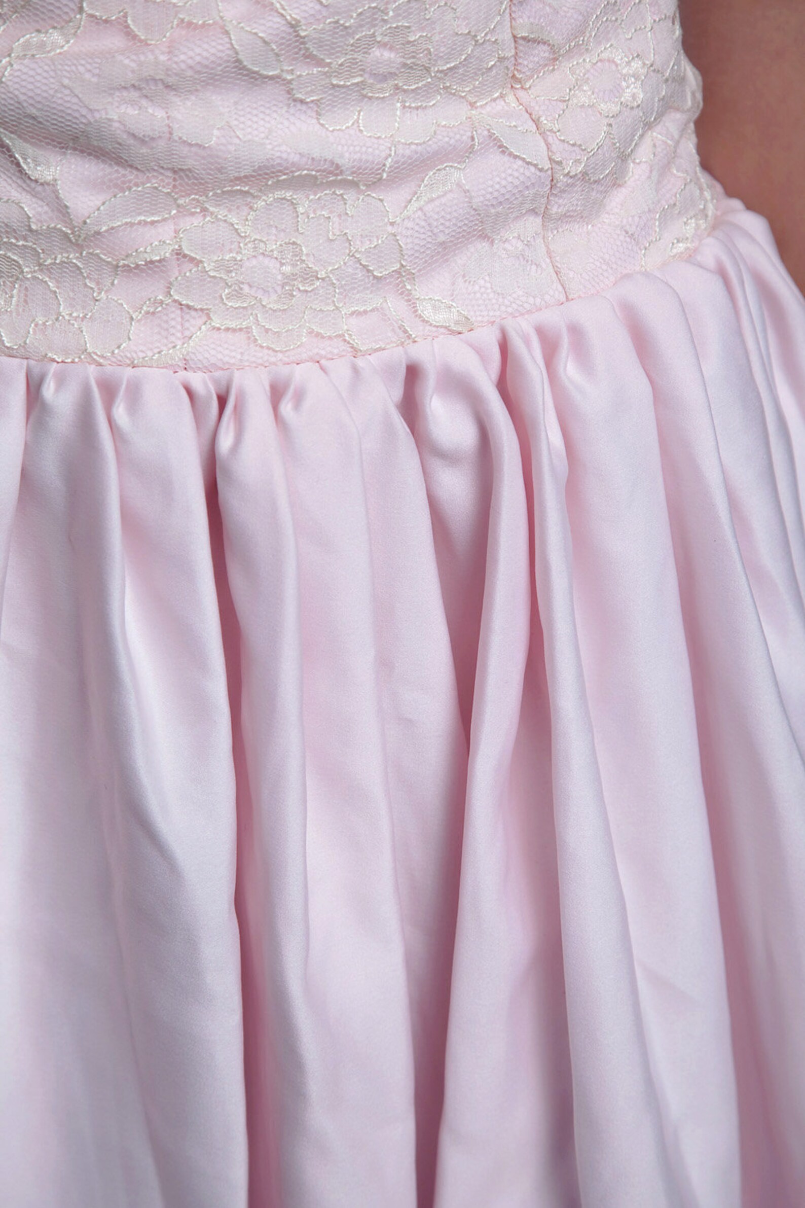 Strapless Mini Dress Baby Pink Lace Sweetheart Drop Waist - Etsy