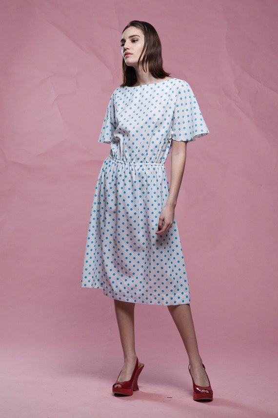 vintage polka dot dress plus size