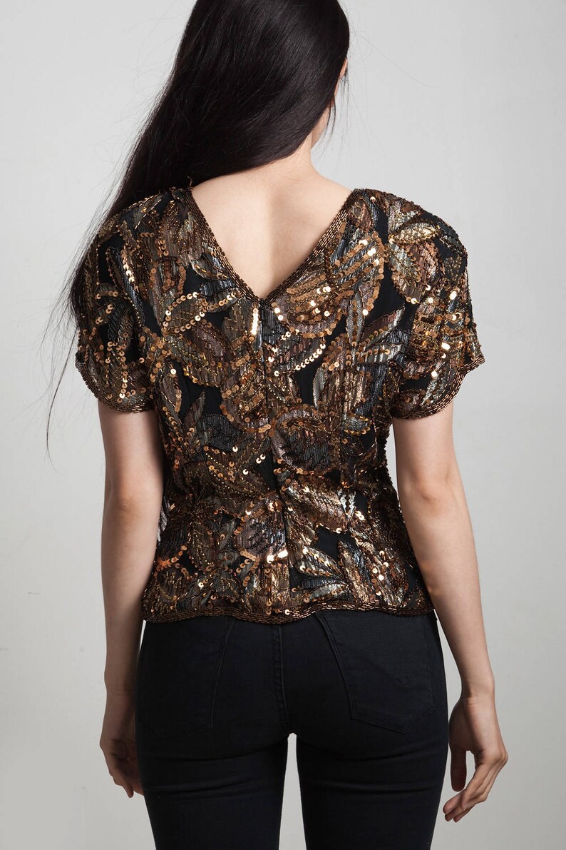 sequin shoulder pads