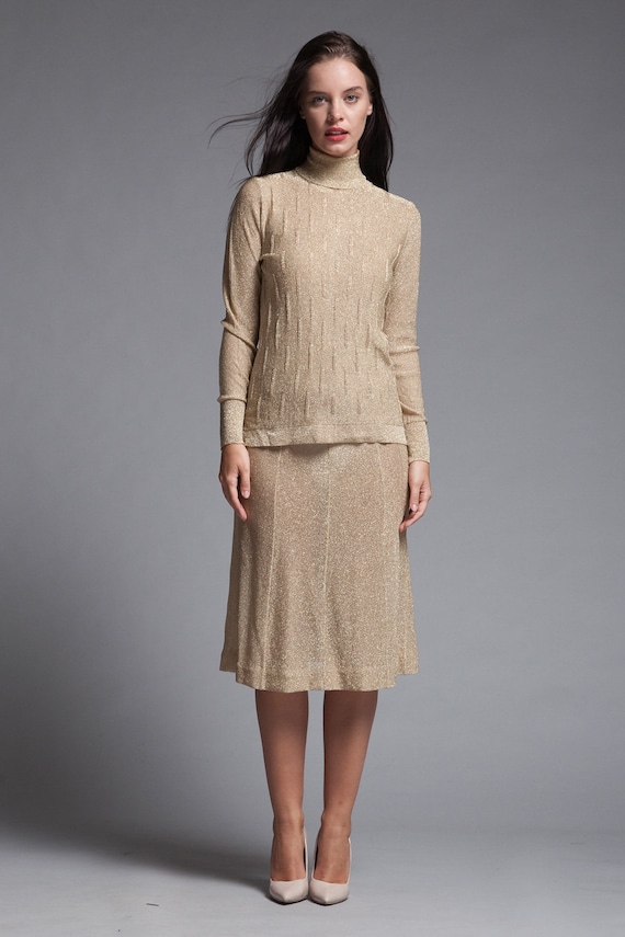 Knit skirt and jacket cheap set