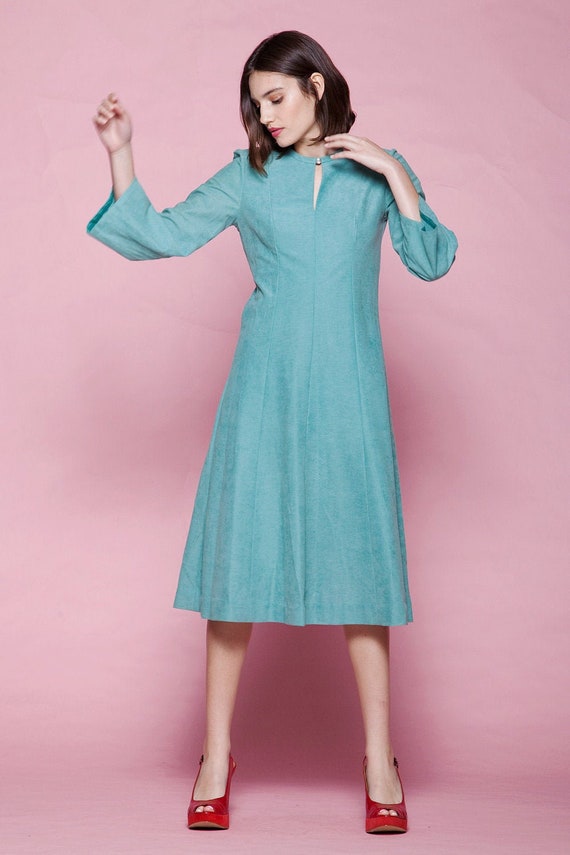 blue dress for baby girl Mireya One-Shoulder Sheer Hem Maxi Dress Aqua– Selfie Leslie Australia