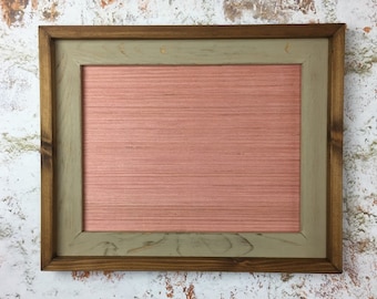 8.5 x 11&quot; Stacked And Stained Frame, Document Frame, Multiple Color Choices, Your Choice of Finish, Office and Home Décor, Khaki