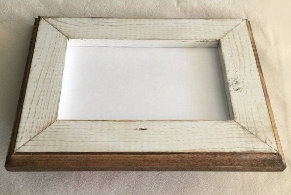 Our 1 Best Seller 8 X 8 Picture Frame, Rustic Weathered White With Routed  Edges, Square Picture Frame, Home Decor, Rustic Wood Frame 