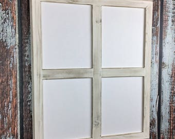Multi Opening Frame for Four 8 x 10 Inch Documents, Photos or Prints,  Painted Routed Edges, Your Choice of Color and Finish