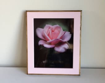 Solid Pink 8x10 Picture Frame, Routed Edges, Tabletop or Wall Display
