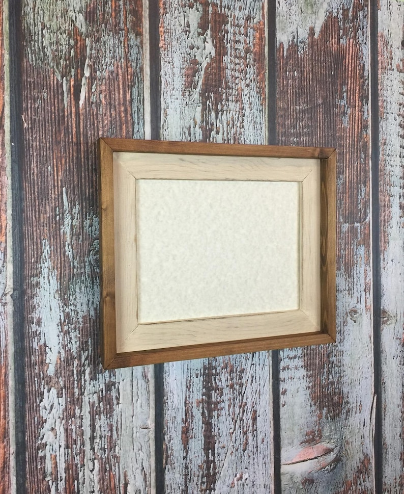 5 X 7 Stacked And Stained Picture Frame Cream Rustic Weathered Home Decor Wooden Wood Frames