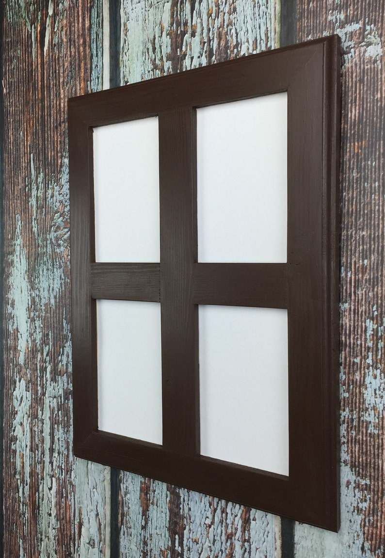Multi Opening 5 X 7 Picture Frame Solid Brown With Painted Image 0