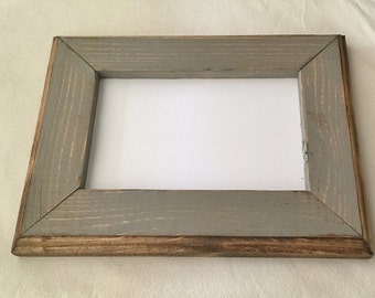 8 x 8 Picture Frame, Gray Rustic Weathered Style With Routed Edges, Home Decor, Rustic Decor, Wooden Frames, Rustic Wood Frames, Rustic Wood