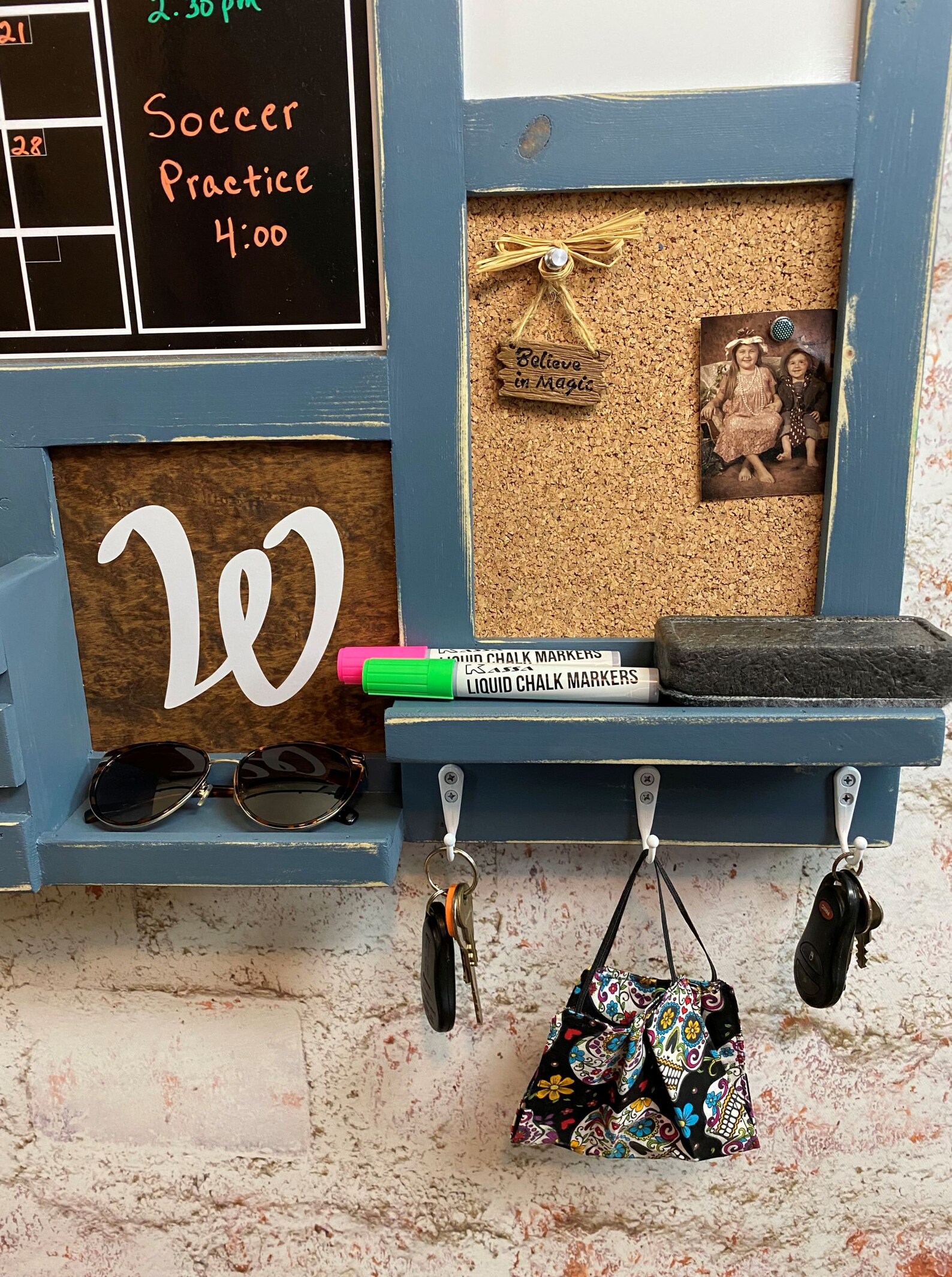 Allinone Liquid Chalk/dry Erase Calendar Cork Board Dry Etsy