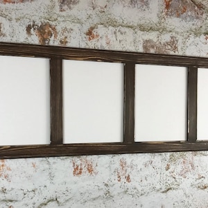 Multi Opening Picture Frame For Four 8 x 10 inch Photos Or Prints, Painted Routed Edges, Collage Frame, Your Choice of Color and Finish
