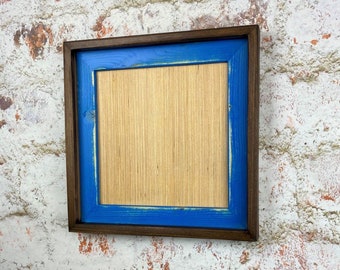 Rustic 8" x 8" Picture Frame with Routed Edges, Your Choice of Color and Finish