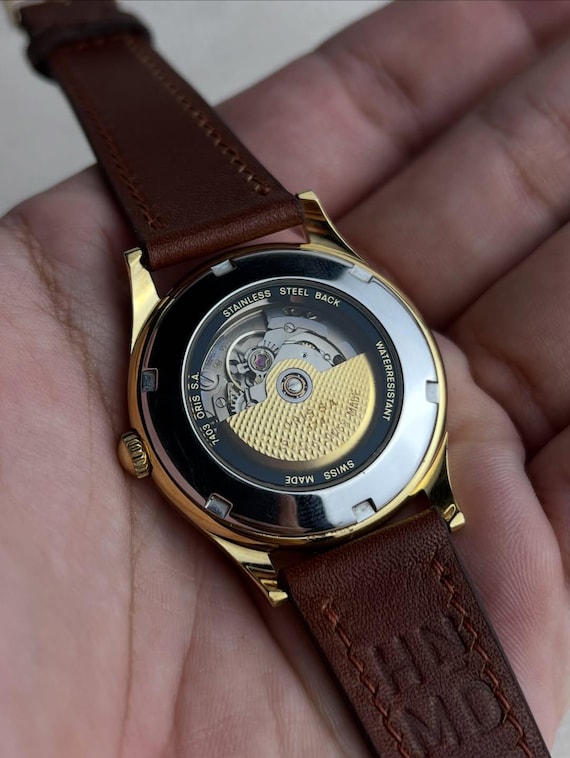 Oris Pointer Date Black & Gold Dial Automatic Vin… - image 8